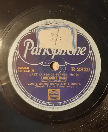 Louis Armstrong And His Orchestra - Struttin' With Some Barbecue / Lonesome Road