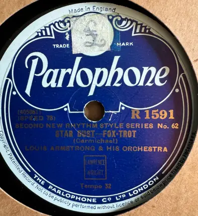 Louis Armstrong And His Orchestra - Tight Like This / Star Dust