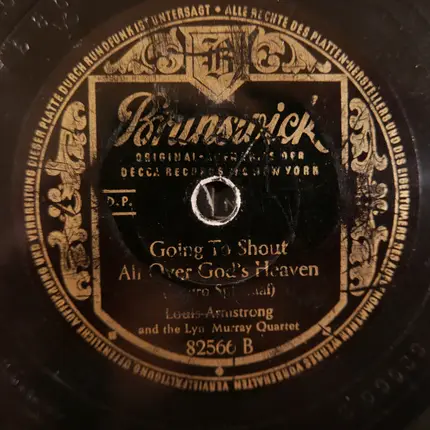 Louis Armstrong And The Lyn Murray Quartet - Nobody Knows De Trouble I've Seen / Going To Shout All Over God's Heaven