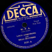 Louis Armstrong And The Mills Brothers - W. P. A. / Marie
