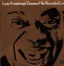 LP - Louis Armstrong - Greatest Hits Recorded Live - Insert