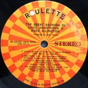 LP - Louis Armstrong & Duke Ellington - The Great Reunion - Orange/Yellow checkered rim label