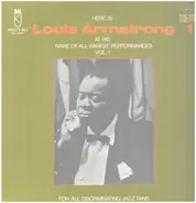 Louis Armstrong - Here Is Louis Armstrong At His Rare Of All Rarest Performances Vol. 1