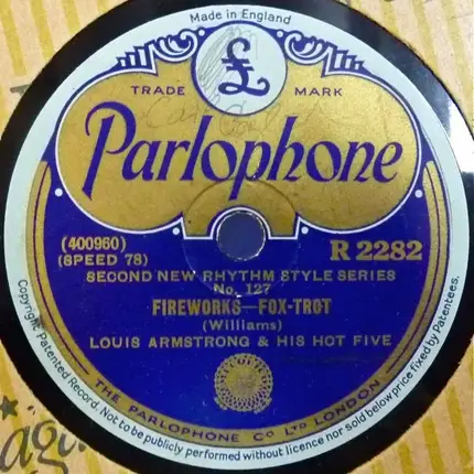 Louis Armstrong & His Hot Five - Fireworks / Two Deuces