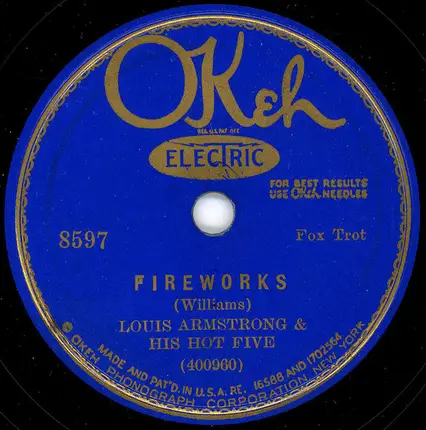 Louis Armstrong & His Hot Five - West End Blues / Fireworks