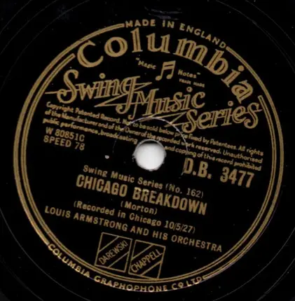 Louis Armstrong & His Hot Seven / Louis Armstrong And His Orchestra - Twelfth Street Rag / Chicago Breakdown