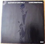 Double LP - Louis Armstrong - Masters Of Jazz Vol.1 - Gatefold