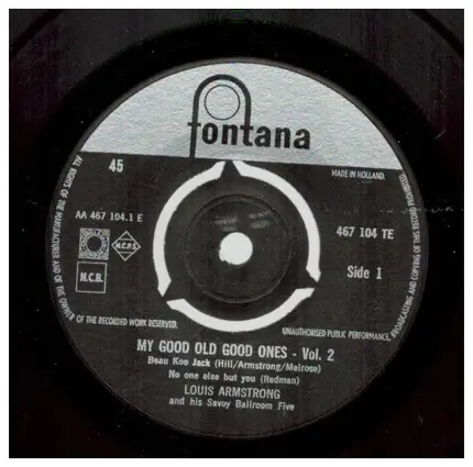 Louis Armstrong - My Good Old Good Ones
