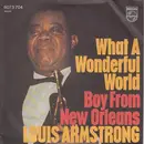 7inch Vinyl Single - Louis Armstrong - What A Wonderful World