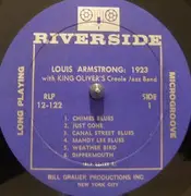 LP - Louis Armstrong With King Oliver's Creole Jazz Band - Louis Armstrong: 1923