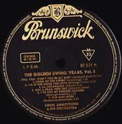 LP - Louis Armstrong With Luis Russell And His Orchestra - The Golden Swing Years - Vol. 5  - A Collection Of Historical Recordings - 1934/36