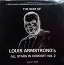 LP - Louis Armstrong - The Best Of Louis Armstrong's All Star In Concert Vol 2