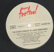 Double LP - Louis Armstrong - The Great Concert Of Louis Armstrong - Gatefold