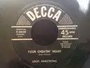 7inch Vinyl Single - Louis Armstrong - Your Cheatin' Heart / Congratulations To Someone