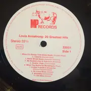 LP - Louis Armstrong - 20 Greatest Hits
