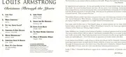 CD - Louis Armstrong - Christmas Through The Years