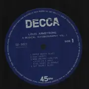 LP - Louis Armstrong - A Musical Autobiography Vol. 1 & Vol. 2 - Mono / 45 rpm