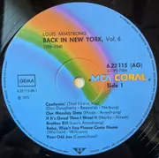 LP - Louis Armstrong - Back In N.Y. Vol. 6 (1939-1940) - Mono