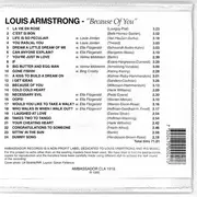CD - Louis Armstrong - Because Of You (1950-1953)