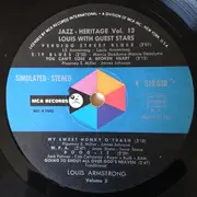 LP - Louis Armstrong - Louis With Guest Stars - Jazz Heritage Vol.13
