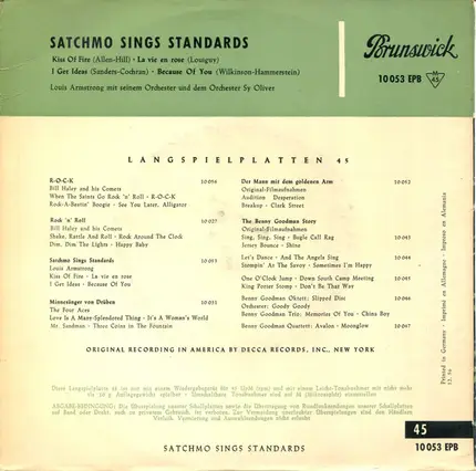 Louis Armstrong - Satchmo Sings Standards