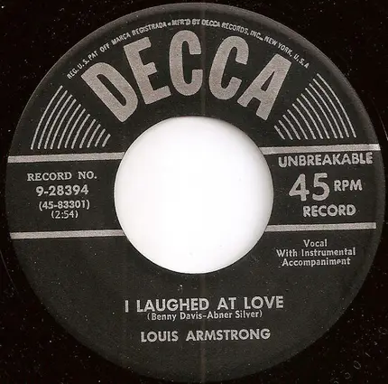 Louis Armstrong - Takes Two To Tango / I Laughed At Love