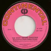 7inch Vinyl Single - Louis Armstrong - The Night Before Christmas - Jacksonville Pressing