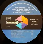 LP - Louis Armstrong - Vol. 8 : 'More Satchmo's Way' (1938)