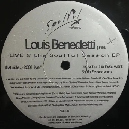 Louis Benedetti - Live @ The Soulful Session EP