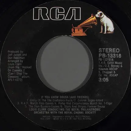 Louis Clark Conducting The Royal Philharmonic Orchestra With The Royal Choral Society - If You Knew Sousa (And Friends)