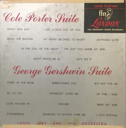 Louis Levy And His Orchestra - Cole Porter & George Gershwin Suites