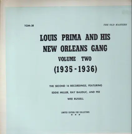 Louis Prima And His New Orleans Gang - Volume One