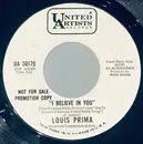 7inch Vinyl Single - Louis Prima - Illya Darling / I Believe In You