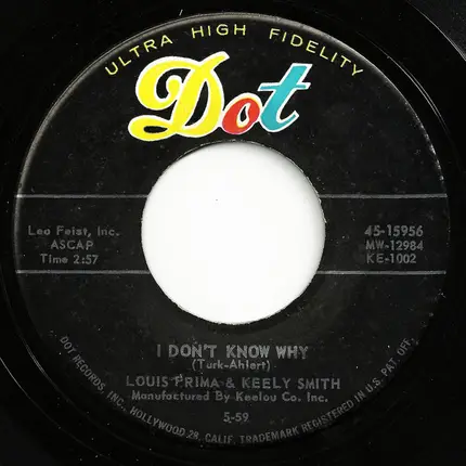 Louis Prima & Keely Smith - Bei mir bist du schön