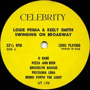 LP - Louis Prima & Keely Smith - Swinging On Broadway - Mono
