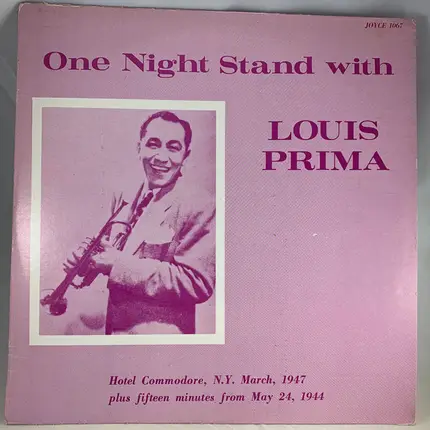 Louis Prima - One Night Stand With Louis Prima