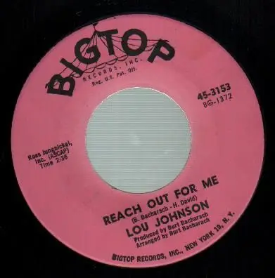 Lou Johnson - Reach Out For Me