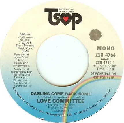 Love Committee - Darling Come Back Home