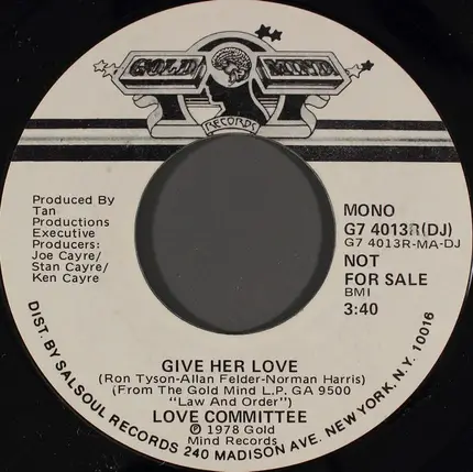 Love Committee - Give Her Love
