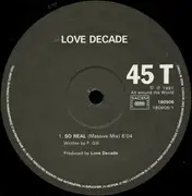 12inch Vinyl Single - Love Decade - So Real