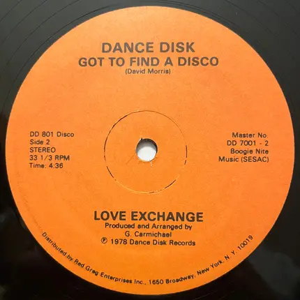 Love Exchange - Got To Find A Disco
