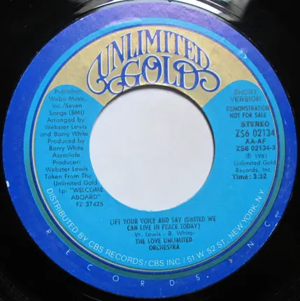 Love Unlimited Orchestra - Lift Your Voice And Say