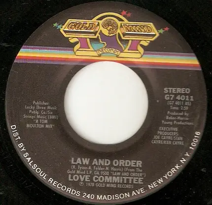 Love Committee - Law And Order / Where Will It End