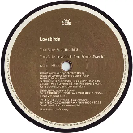 Lovebirds - Feel The Bird