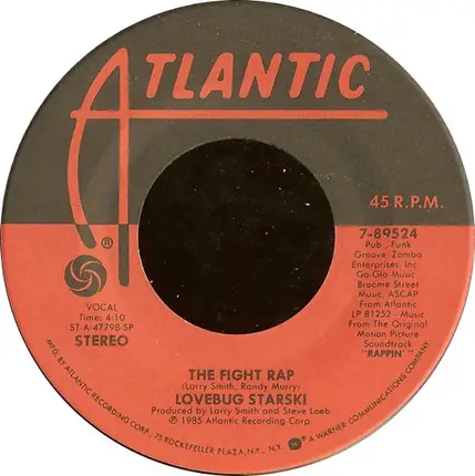 Lovebug Starski / Eugene Wilde & Joanna Gardner - The Fight Rap / First Love Never Dies