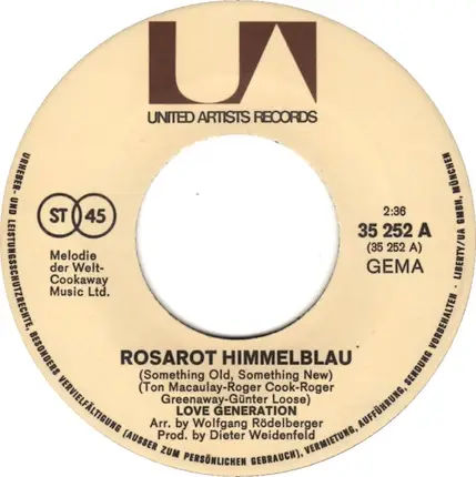 Love Generation - Rosarot, Himmelblau