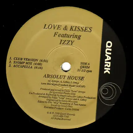Love & Kisses, Israel Ortiz - Absolut House