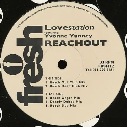 Lovestation Featuring Yvonne Yanney - Reachout
