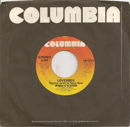 Loverboy - When It's Over