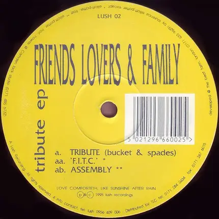 Lovers & Family Friends - Tribute EP